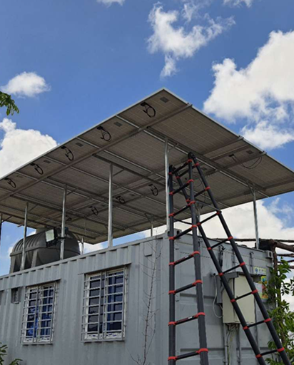 3kVA hybrid off-grid energy storage system in Cambodia