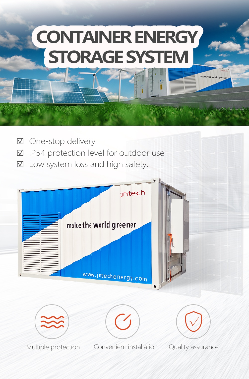 Solar Battery Storage System Container