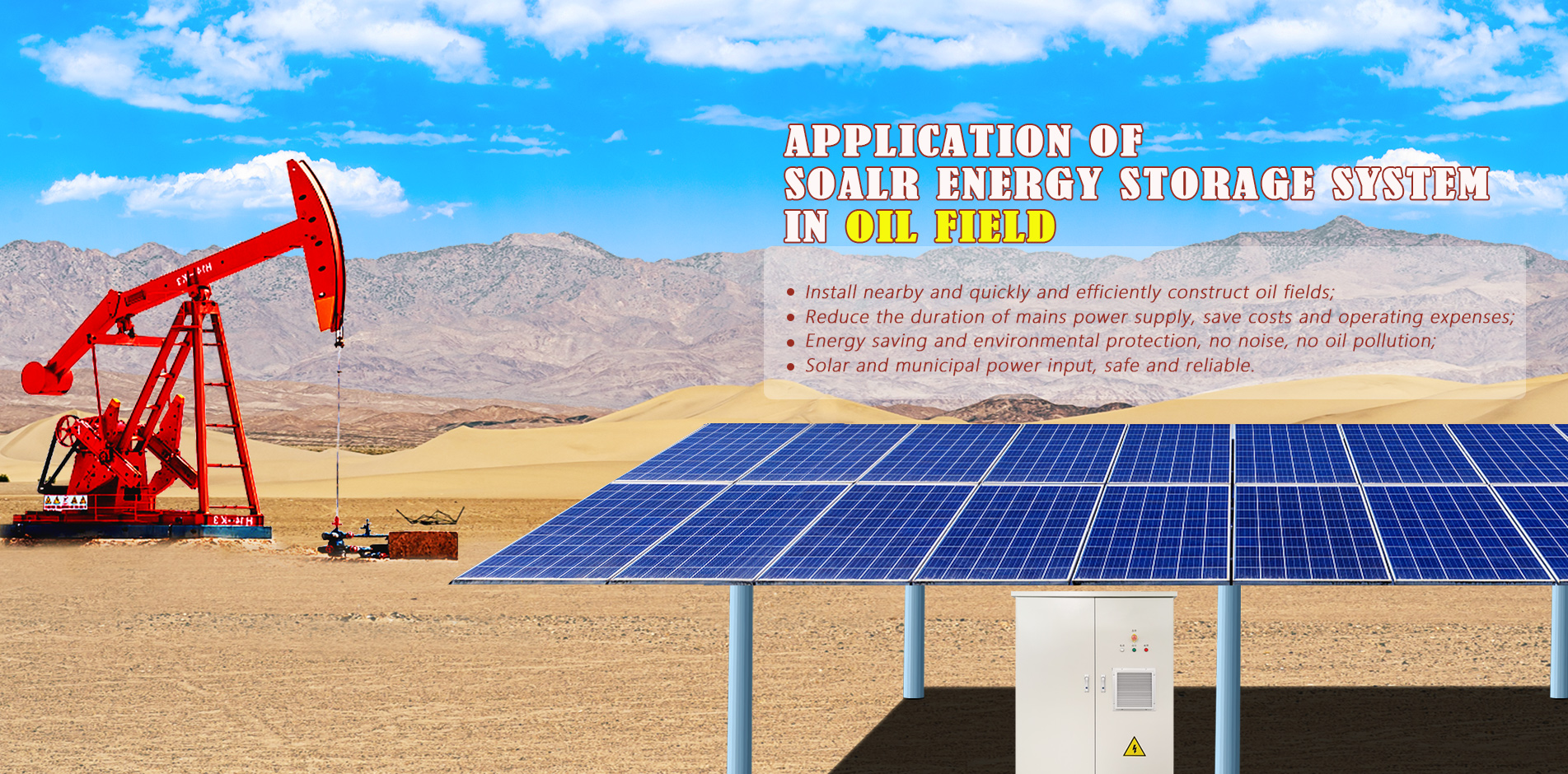 solar energy storage system in oil field