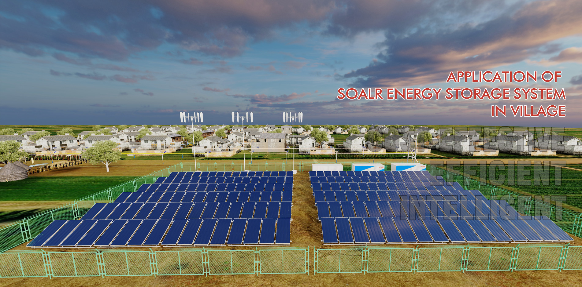 Village level microgrid energy storage power station