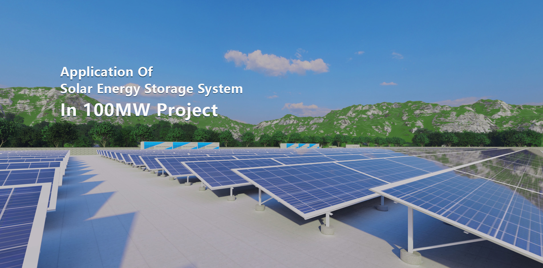 solar energy storage system in 10OMW project